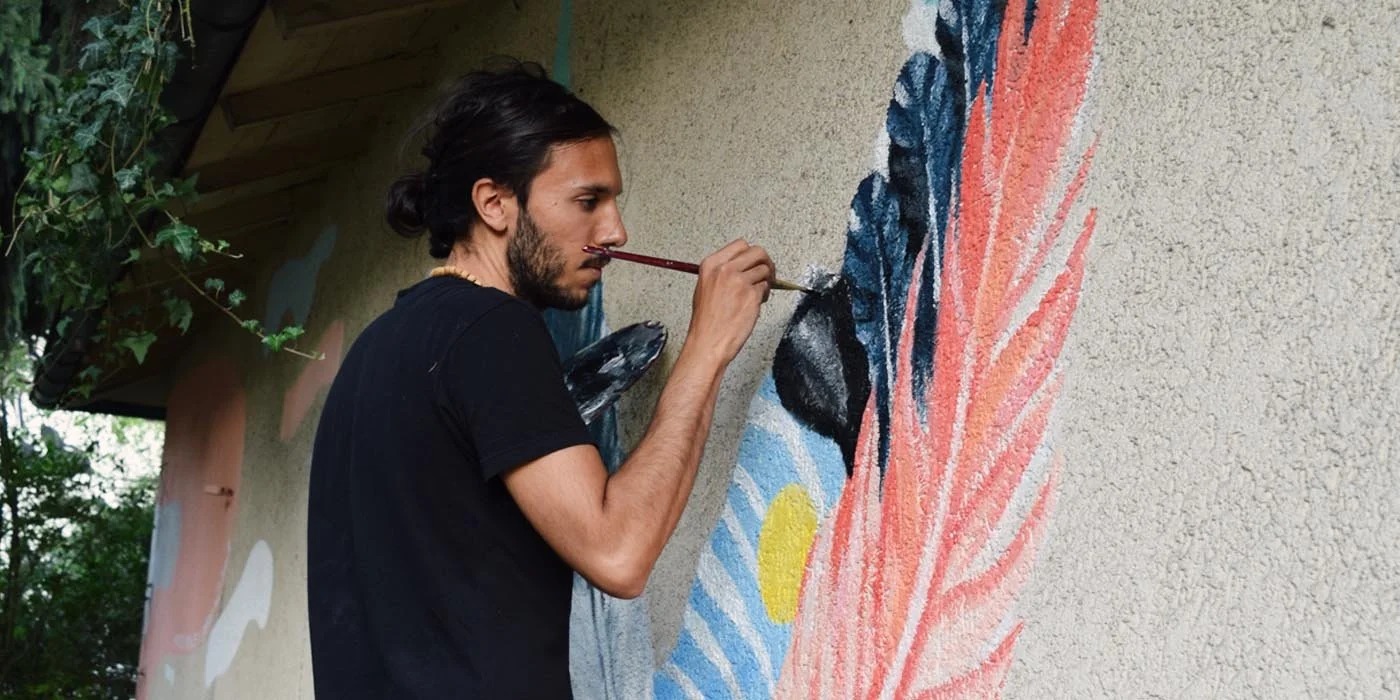 Mural for Metropolink Art Festival view 1