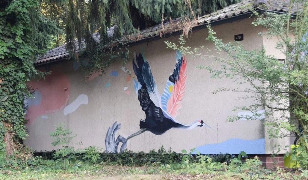 Mural for Metropolink Art Festival view 3